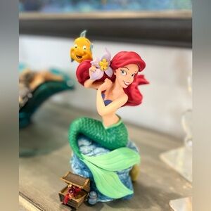 Extremely Rare! Walt Disney The Little Mermaid Ariel Figurine Music Box Statue